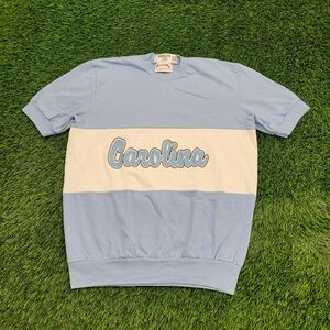 Vintage Carolina Panthers Sweatshirt Womens Large 21x25 Blue